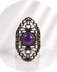 ANELLO RETRÒ IN AMETISTA - Calma e rilassamento | Scopri su Clorophilla Shop