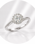 ANELLO CON MOISSANITE PAVÈ IN ARGENTO 925 - Chiarezza mentale