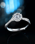 ANELLO CON MOISSANITE PAVÈ IN ARGENTO 925 - Chiarezza mentale