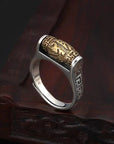 ANELLO RUOTA DELLA PREGHIERA - Om Mani Padme Hum