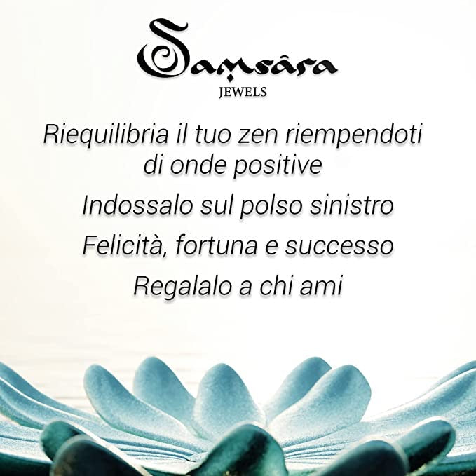 SAMSARA BRACCIALE TIBETANO IN CORNIOLA - Energia, vitalità e motivazione