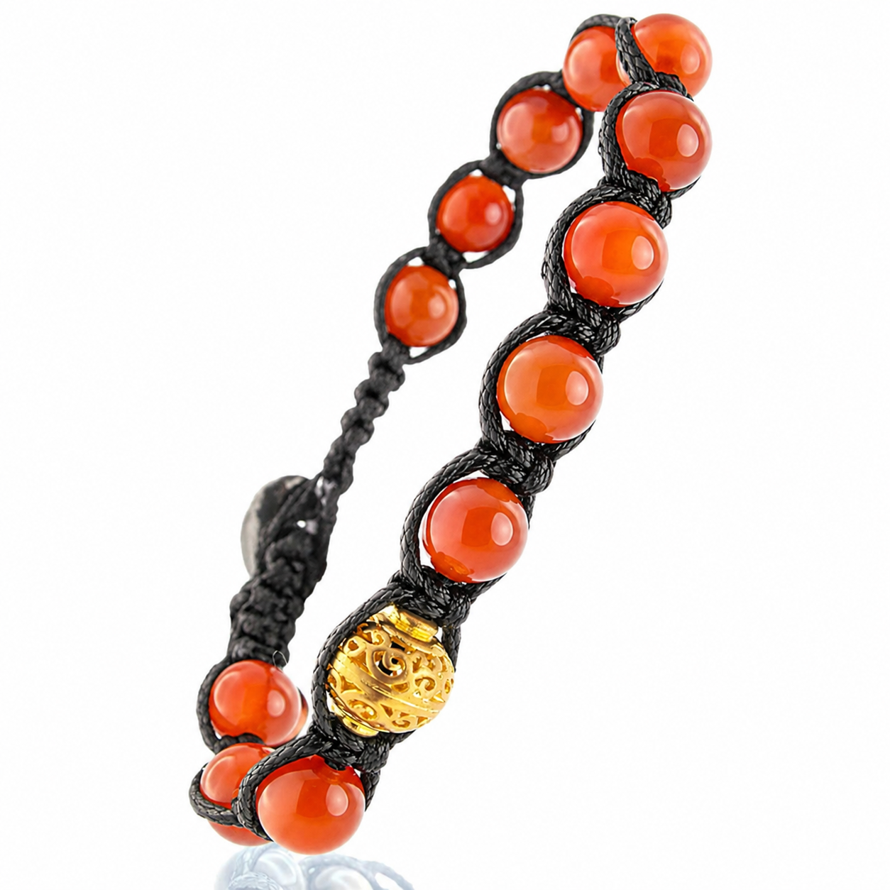 SAMSARA BRACCIALE TIBETANO IN CORNIOLA - Energia, vitalità e motivazione
