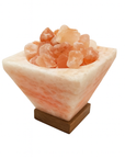 Lampada di Sale Dell'Himalaya Naturale piramide braciere - 3/5kg