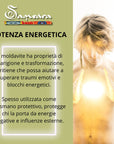 CIONDOLO MOLDAVITE NATURALE IN ARGENTO 925 -  Cambiamento e trasformazione
