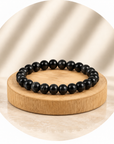 Elastic Black Trying Bracelet - Negative Energy Protection 6mm