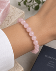 BRACCIALE IN QUARZO ROSA - Amore e armonia