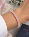 BRACCIALE IN QUARZO ROSA - Amore e armonia