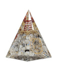 Moon stone ordonite pyramid with a symbol of the moon - Balance and fertility