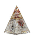 Moon stone ordonite pyramid with a symbol of the moon - Balance and fertility