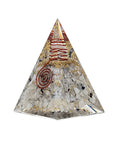 Moon stone ordonite pyramid with a symbol of the moon - Balance and fertility