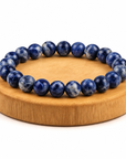 BRACCIALE IN SODALITE - Chiarezza mentale, equilibrio emotivo e intuizione
