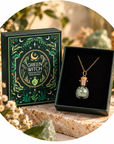 COLLANA GREEN WITCH AVVENTURINA VERDE - Talismano di crescita e prosperità