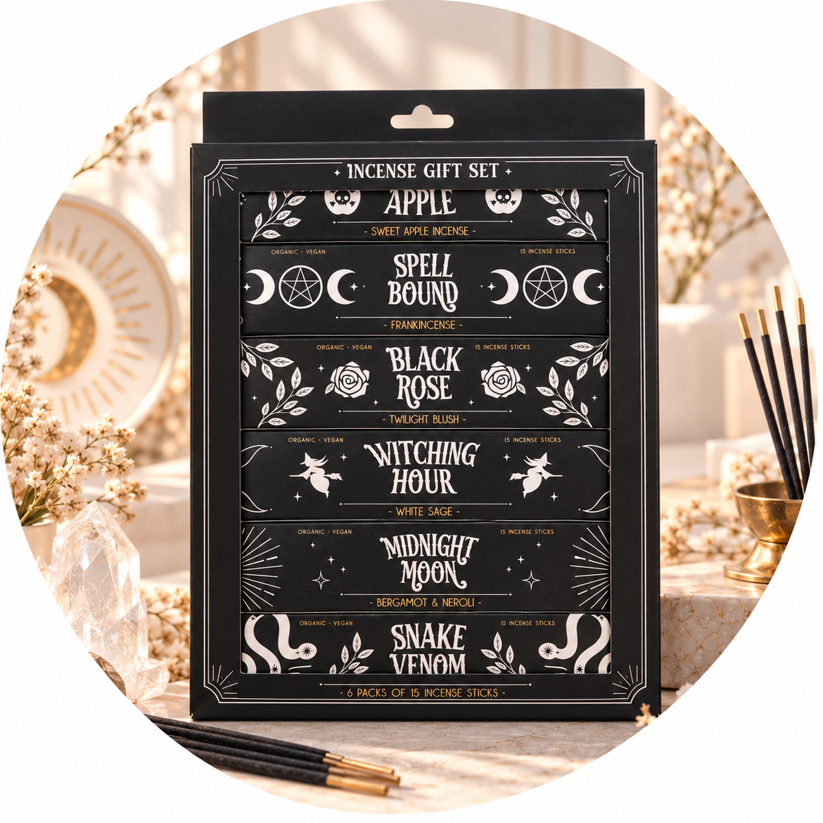 SET REGALO INCENSI MIDNIGHT RITUAL - 6 fragranze