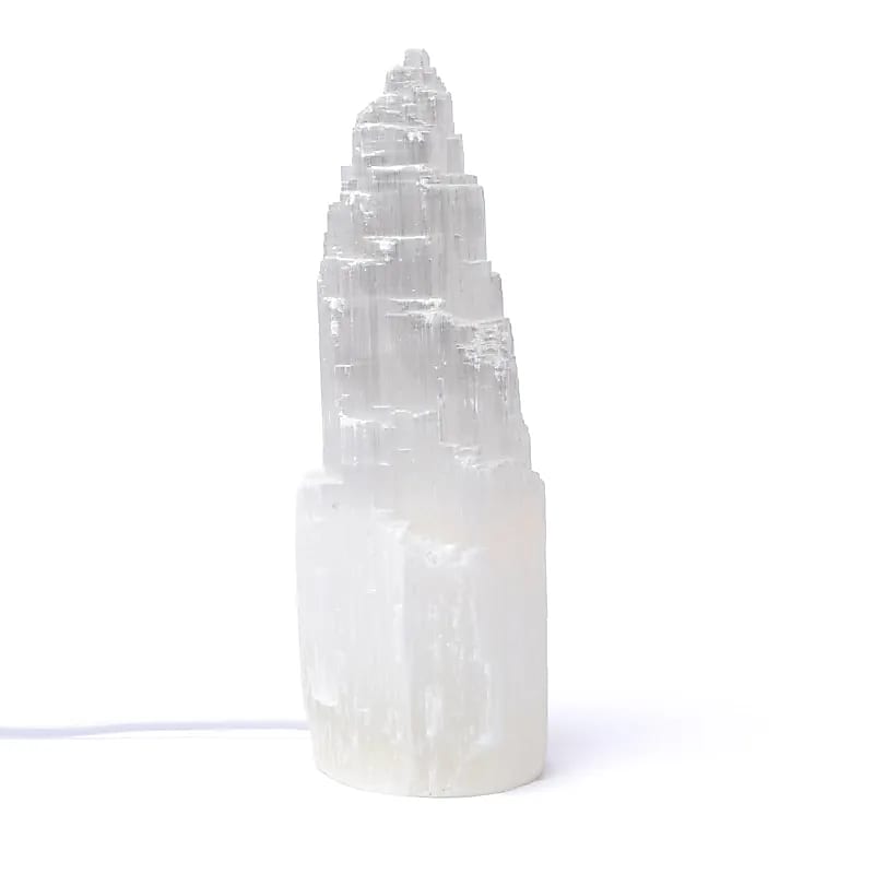 Lampada Iceberg in Selenite - Pietra protettiva Armonia Feng shui