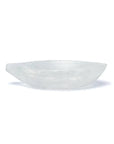 Leaf -shaped plate in Selenite