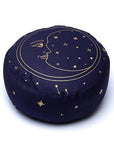 CUSCINO MEDITAZIONE LUNA BLU NAVY - Cotone organico (OCS)