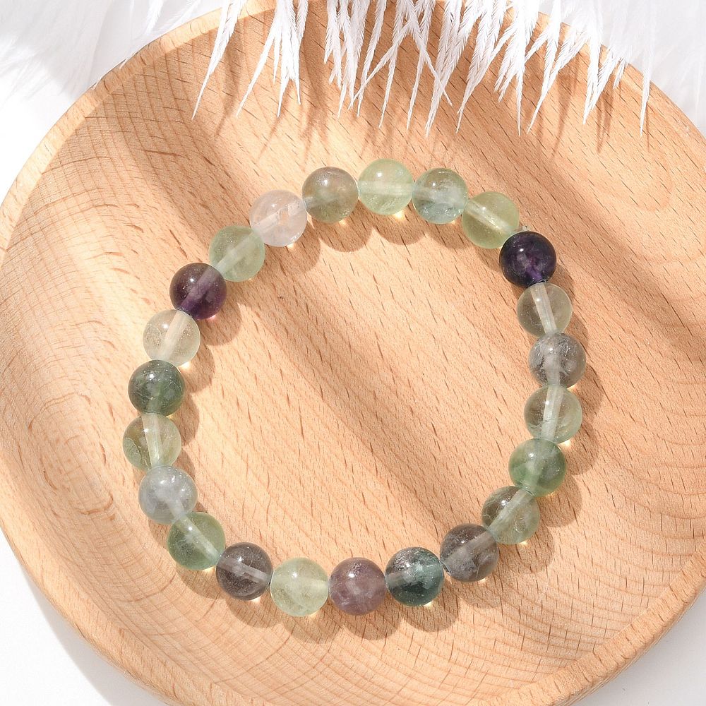 Bracciale in Fluorite Naturale – Concentrazione e Chiarezza Mentale