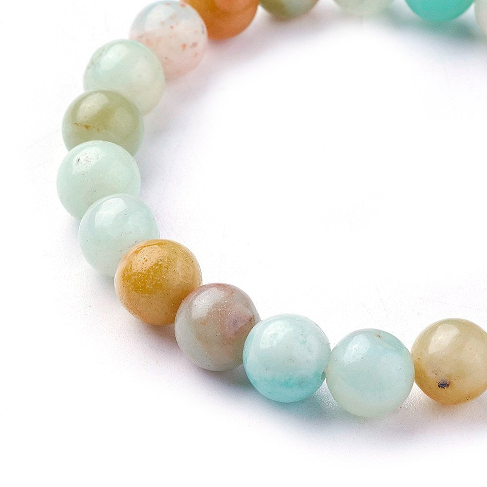 BRACCIALE ELASTICO IN AMAZZONITE - Verità ed equilibrio