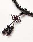 Mala Tibetana in Agata Nera con chakra – Protezione e Radicamento