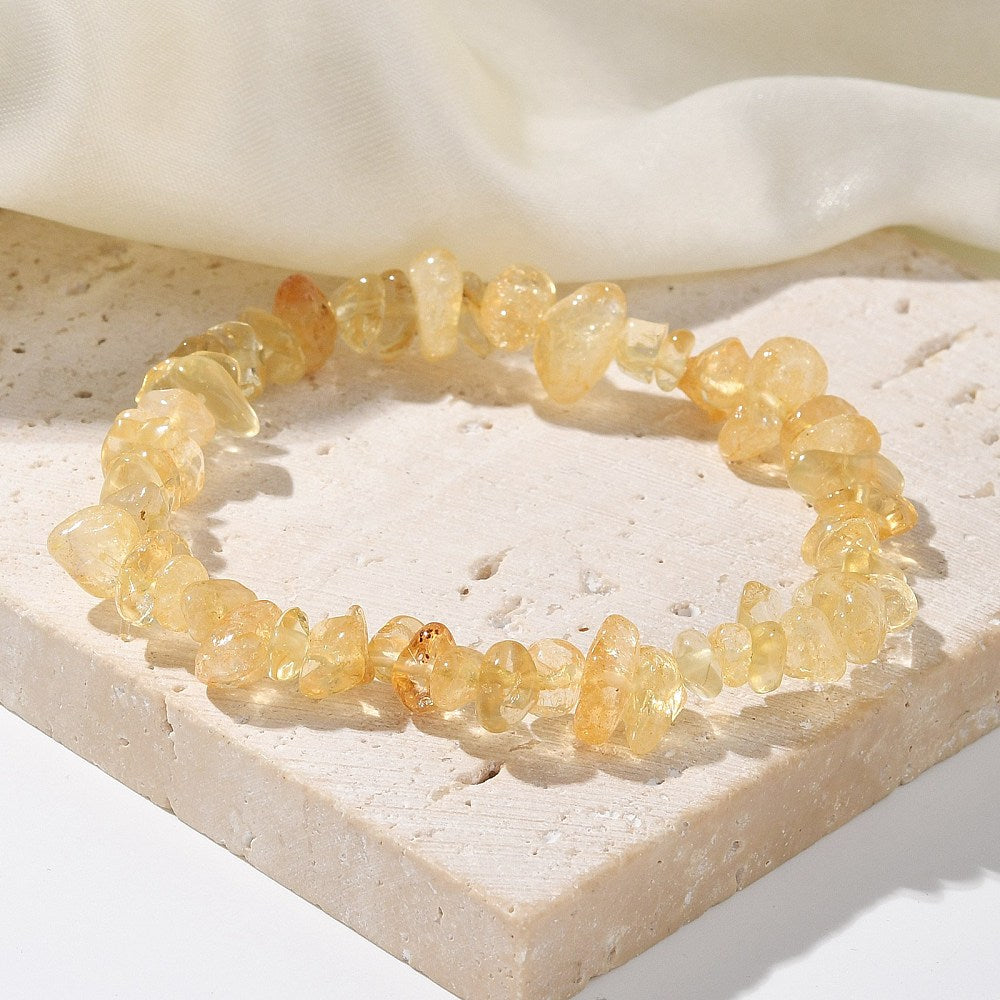 Bracciale Chips in Citrino – Abbondanza e Positività
