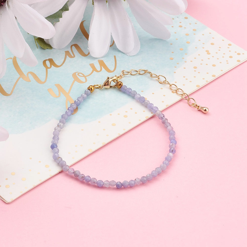 Bracciale in Tanzanite sfaccettato - Trasformazione e crescita interiore