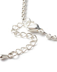 Bracciale in Quarzo Rosa Naturale Sfaccettato con Catena in Acciaio Inossidabile
