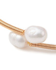 Bracciale in Acquamarina Naturale in rame dorato - serenità e comunicazione