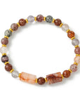 Bracciale Elastico in Super Seven e Quarzo ferro – Cristallo della Spiritualità e dell’Energia