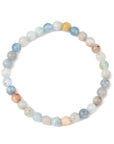 Bracciale Elastico in Acquamarina Naturale - serenità e comunicazione