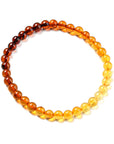 BRACCIALE IN AMBRA GRADIENTE ELASTICO - Energia e protezione