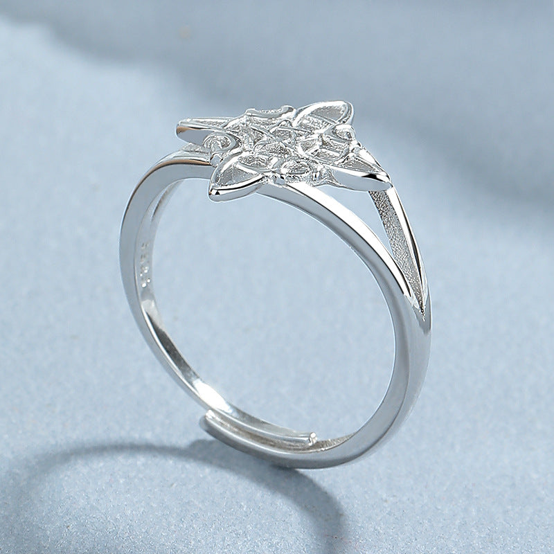 Anello Nodo della Strega in Argento 925 regolabile – Protezione e Forza Interiore