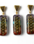 Ciondolo Orgonico 7 Chakra - fiore della vita in ottone