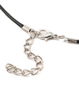 Collana Luna e Triskele - cordino nero 45cm
