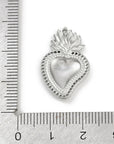 Ciondolo Sacro Cuore in Acciaio Inox 304 – Colore Acciaio