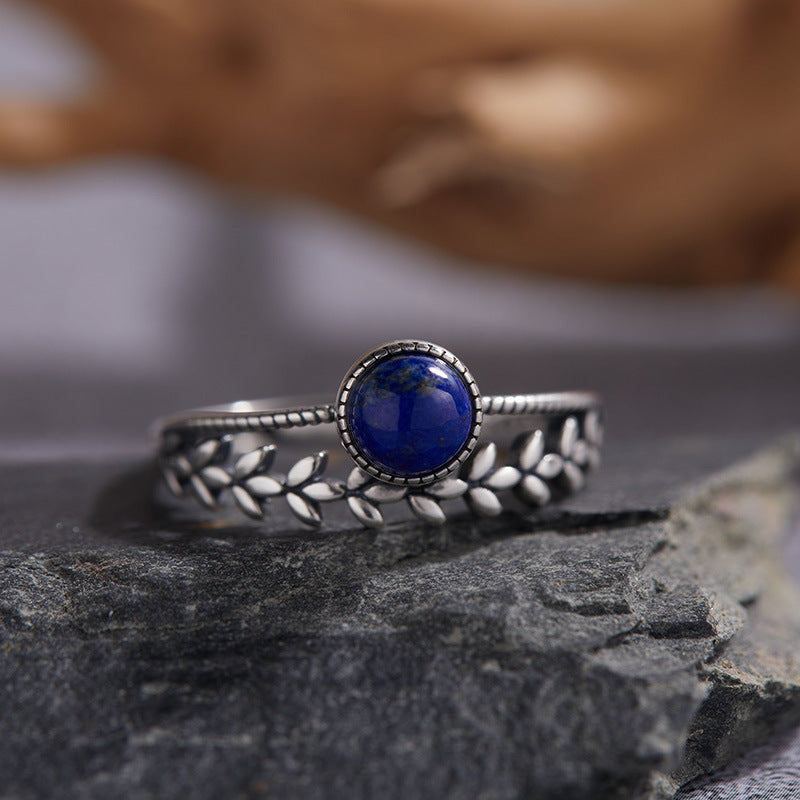 ANELLO CON LAPISLAZZULI IN ARGENTO 925 - intuizione e comunicazione
