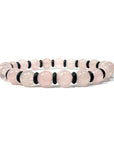 Clorophilla | Bracciale in Pietre Naturali QUARZO ROSA | 2 Misure | Cristalloterapia, Reiki, Yoga | Confezione Regalo, Tagliandino Pietra e Palo Santo per la Purificazione