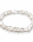 Bracciale in Pietra di Luna Bianca Naturale – Intuizione e Armonia Emotiva