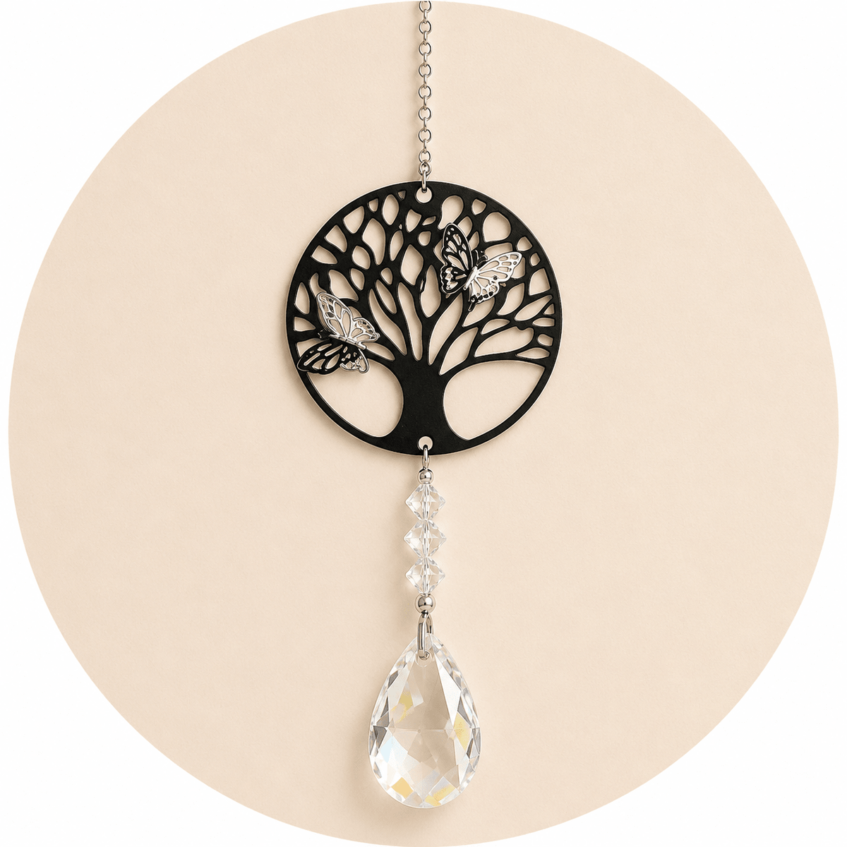 ACCHIAPPASOLE ALBERO DELLA VITA - Goccia in cristallo - Clorophilla Shop