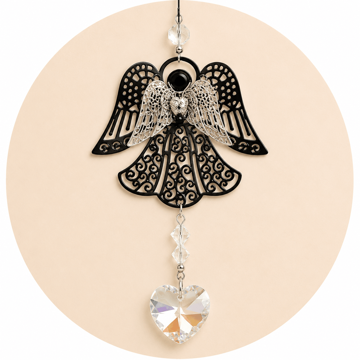 ACCHIAPPASOLE ANGELO CON CRISTALLI - Filosofia Feng shui - Clorophilla Shop