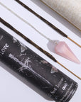 ANCIENT WITCH SPELL – Incenso Rituale dell'Amore con Pendolo in Quarzo rosa - Clorophilla Shop