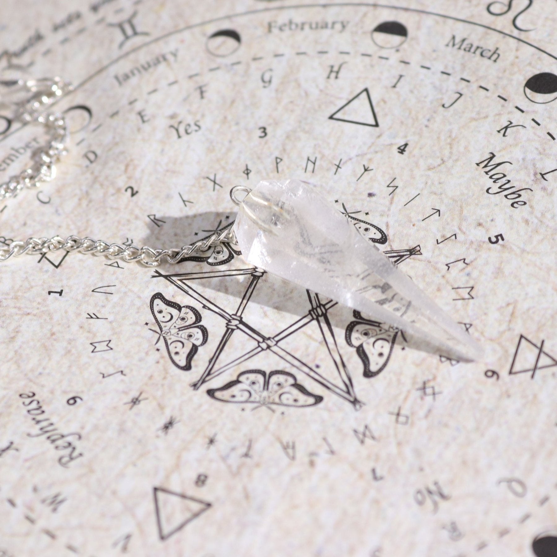 ANCIENT WITCH SPELL – Incenso Rituale di Purificazione con Pendolo in Cristallo di Rocca - Clorophilla Shop