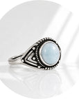 ANELLO BOHO CON ACQUAMARINA – Calma, comunicazione e serenità - Clorophilla Shop