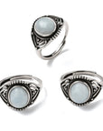 ANELLO BOHO CON ACQUAMARINA – Calma, comunicazione e serenità - Clorophilla Shop