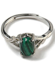 ANELLO CON MALACHITE - Trasformazione e crescita personale - Clorophilla Shop