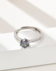 ANELLO CON MOISSANITE IN ARGENTO 925 - Chiarezza mentale e determinazione - Clorophilla Shop