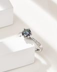 ANELLO CON MOISSANITE IN ARGENTO 925 - Chiarezza mentale e determinazione - Clorophilla Shop