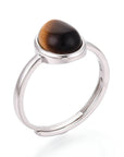 ANELLO CON OCCHIO DI TIGRE IN ARGENTO 925 - Forza e coraggio - Clorophilla Shop