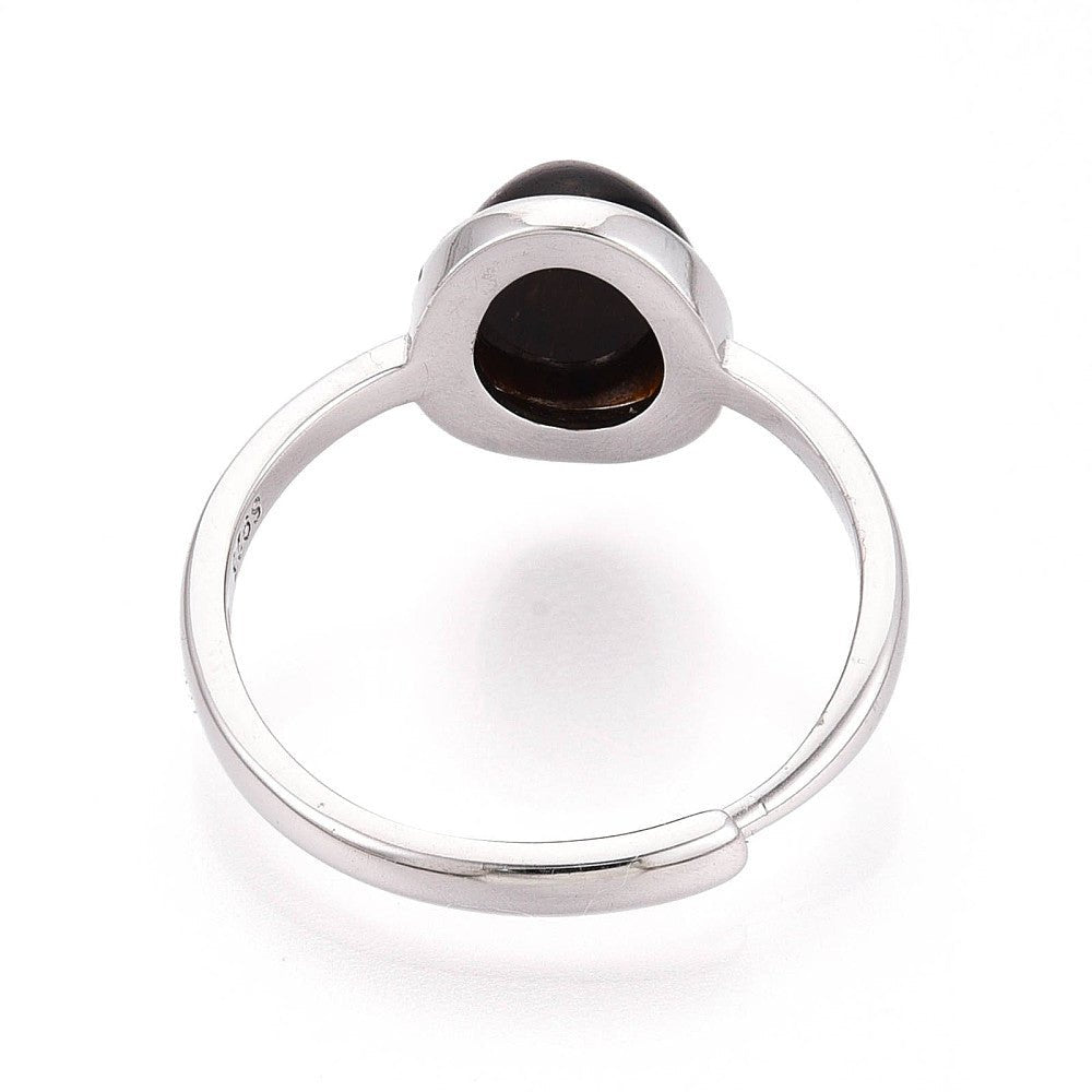 ANELLO CON OCCHIO DI TIGRE IN ARGENTO 925 - Forza e coraggio - Clorophilla Shop