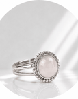 ANELLO IN QUARZO ROSA - Amore e armonia - Clorophilla Shop