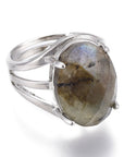 ANELLO LABRADORITE NATURALE - forza interiore e protezione - Clorophilla Shop